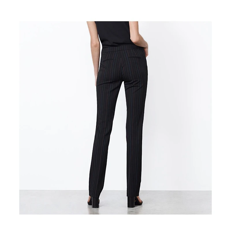 Etcetera Women's Colorful Black with Pinstripes Pants Conversation