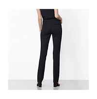 Etcetera Women's Colorful Black with Pinstripes Pants Conversation