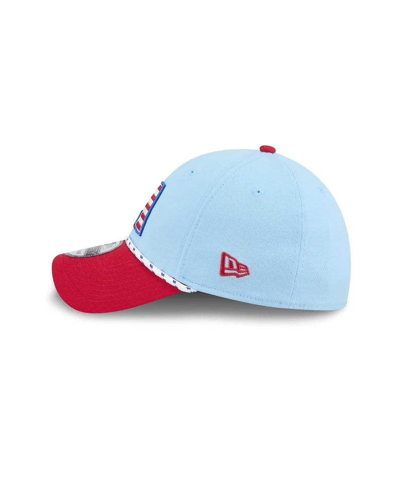 New Era Men's Light Blue/Red Arizona Diamondbacks 2025 Fourth of July 39THIRTY Flex Hat