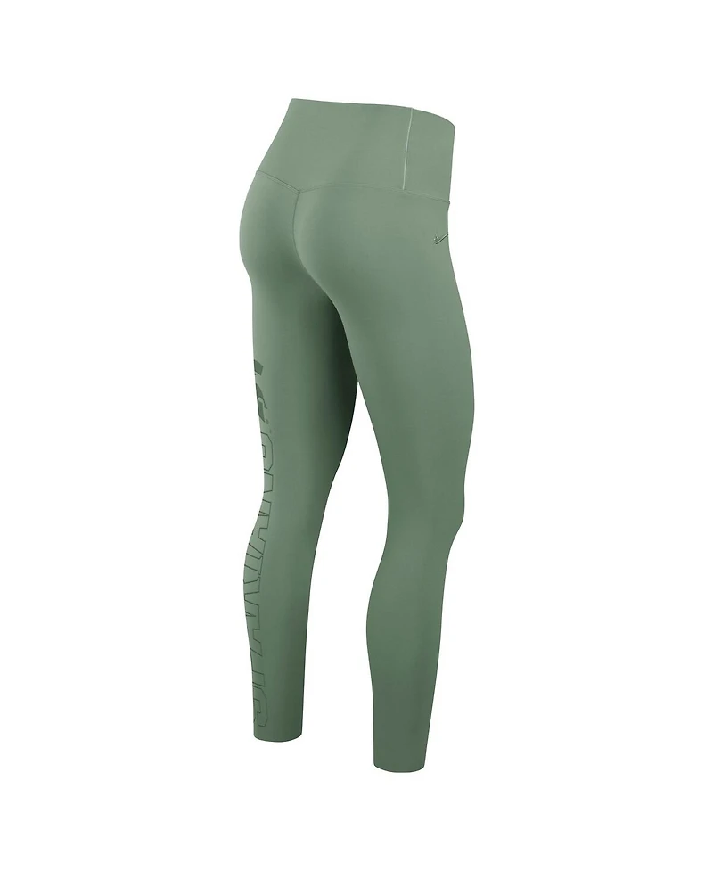 Nike Women's Sage Green Michigan State Spartans Zenvy Performance Leggings