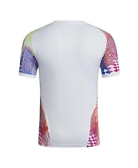 Adidas Men's White Inter Miami Cf 2025 Pride Pre-Match Jersey