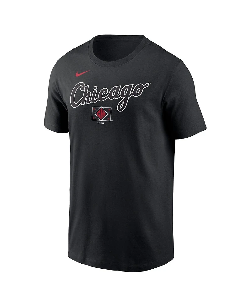 Nike Men's Black Chicago White Sox City Connect Wordmark T-Shirt