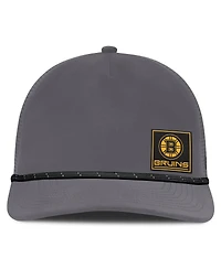 Fanatics Men's Gray Boston Bruins Captain Rope Adjustable Hat