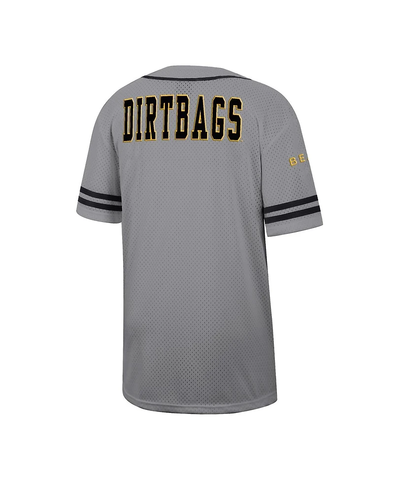 Colosseum Men's Gray Cal State Long Beach the Free Spirited Baseball Jersey
