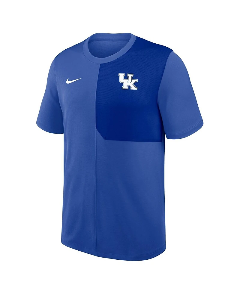 Nike Men's Royal Kentucky Wildcats 2025 Sideline Uv Performance Coach T-Shirt