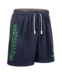 Nike Men's College Navy Seattle Seahawks Sideline Reversible Performance Shorts