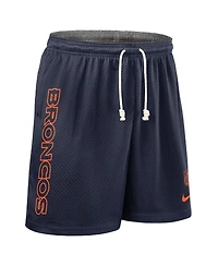 Nike Men's Navy Denver Broncos Sideline Reversible Performance Shorts