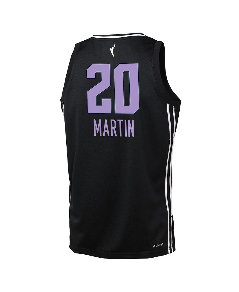 Nike Big Boys and Girls Kate Martin Eclipse Black Golden State Valkyries Explorer Edition Player Jersey