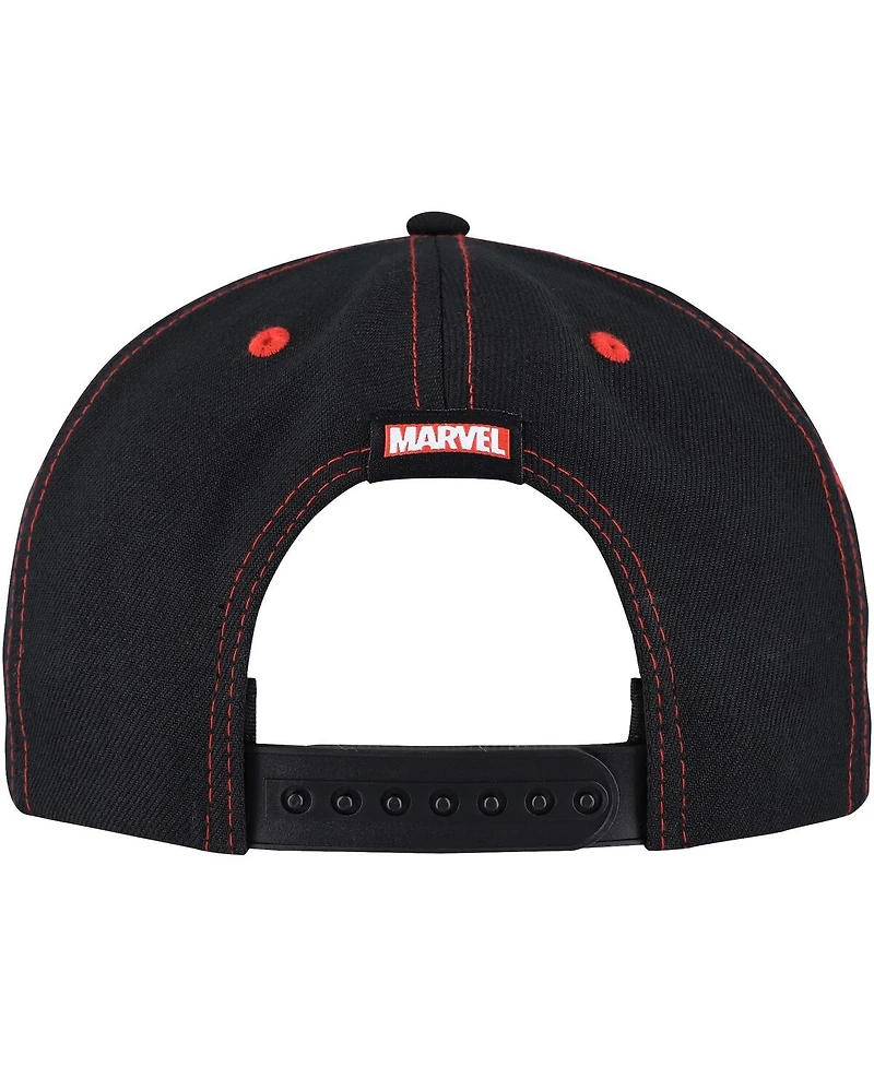 Lids Men's Black Spider-Man Big Print A-Frame Snapback Hat