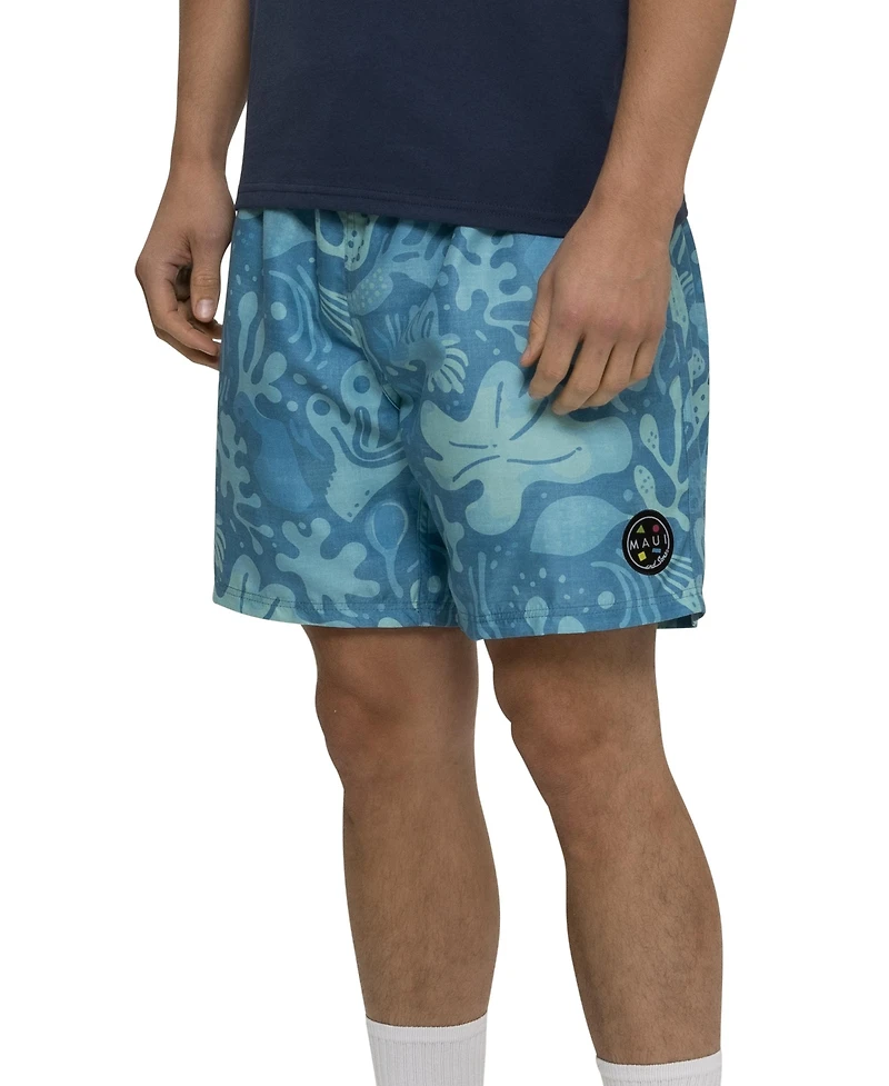 Maui and Sons Men's Runner Pool Short