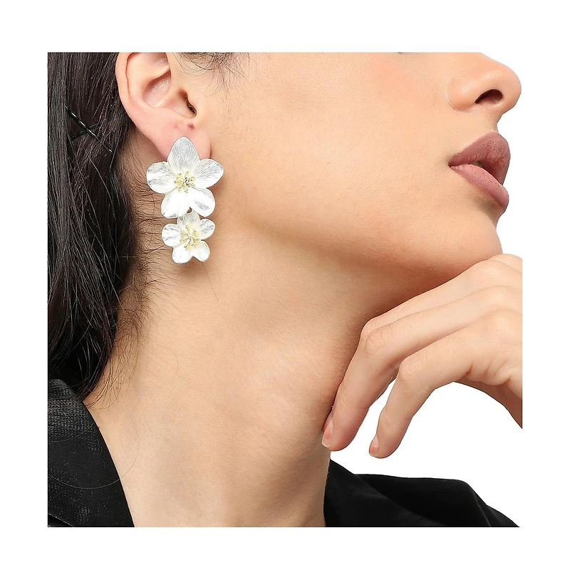 Sohi Maxi Floral Drop Earrings