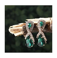 Sohi Teardrop Stone Drop Earrings