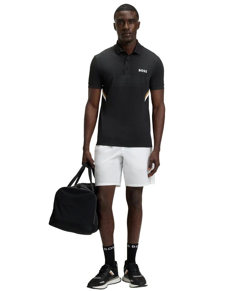 Boss by Hugo Men's Active Moisture Management Slim-Fit Polo Shirt