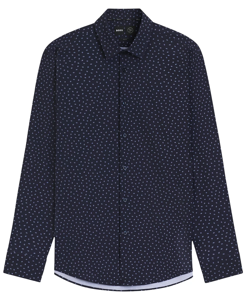 Boss by Hugo Men's Slim-Fit Performance Jersey Dress Shirt