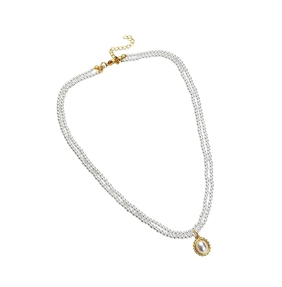 Sohi Pellet Multi-Layer Necklace