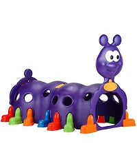 Feber Happy Caterpillar Colorful Tunnel Play Structure for Indoor and Outdoor Use- Climb and Crawl for Ages 2