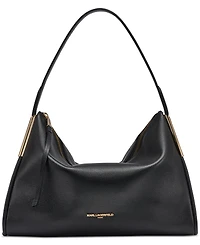 Karl Lagerfeld Paris Valerie Large Leather Hobo Bag