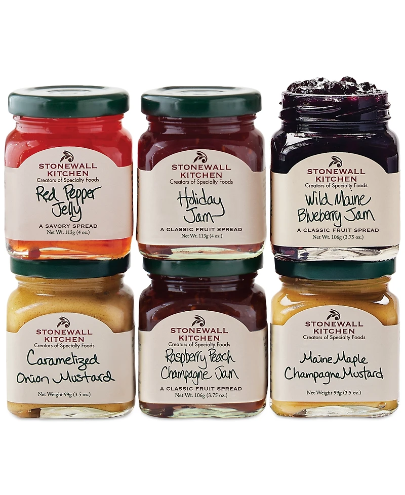 Stonewall Kitchen Holiday Sampler Collection Gift Box, 6 Piece Set