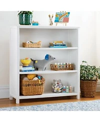 Guidecraft Taiga 3 Shelf Bookcase Navy 42 Bookshelf Storage Unit For Bedrooms Or Playrooms Wooden Shelving For Books Toys School Supplies