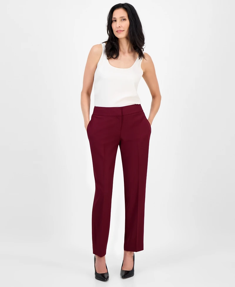 Le Suit Women's Notched Collar One-Button Pantsuit