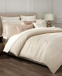 Donna Karan Home Dune Embroidered Duvet Cover