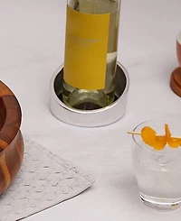 Nambe Tilt Wine Coaster, 4.5" x 2.5"
