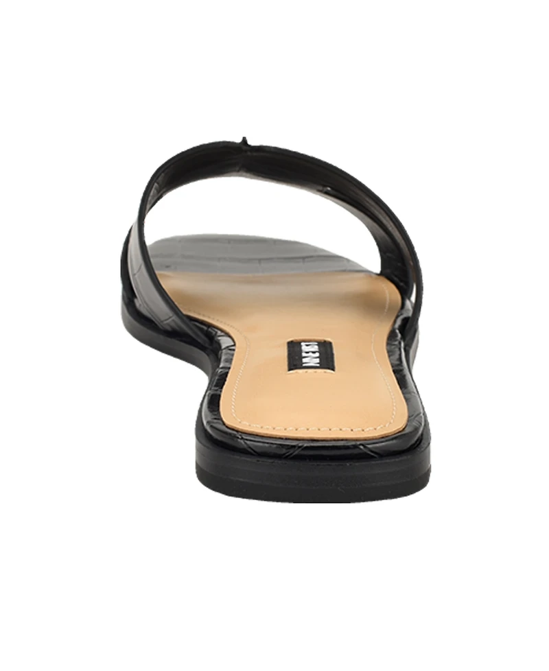Nine West Women's Giny Cutout Flat Slide Sandals