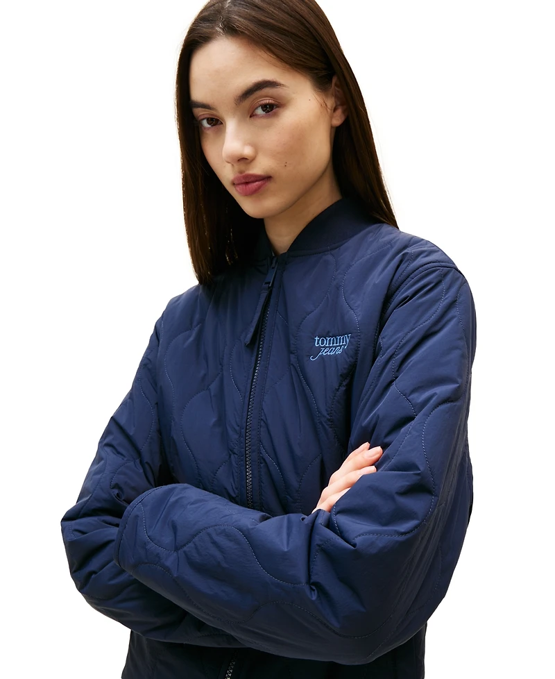 Tommy Jeans Women's Onion Quilt Logo Jacket