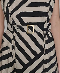 Karl Lagerfeld Paris Women's Printed Sleeveless Dress