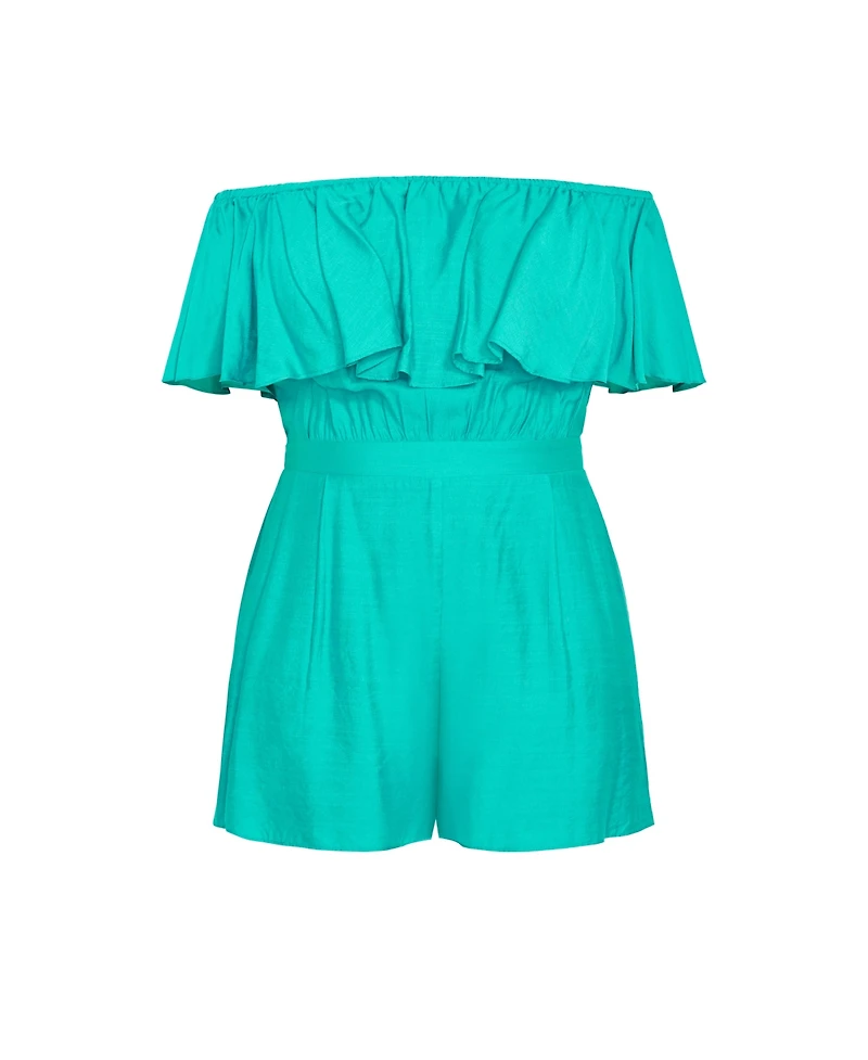 City Chic Plus Serene Playsuit