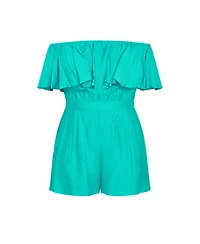 City Chic Plus Serene Playsuit