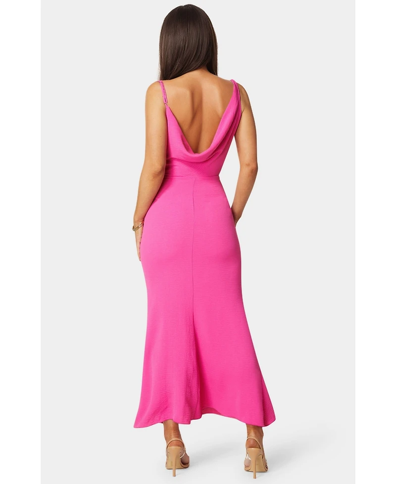 Bebe Women's Airflow Cowl Maxi Dress
