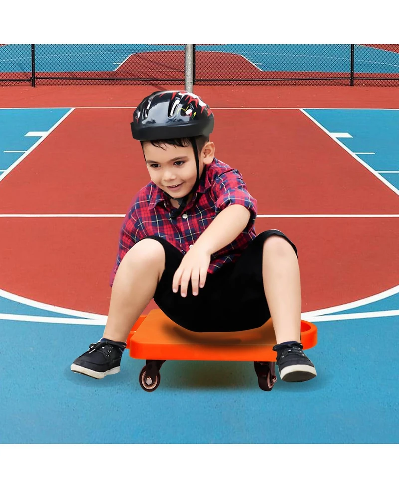 Floor Scooter Board with Handles, Sitting Scooter for Kids Indoor Play
