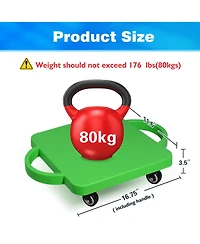 Floor Scooter Board with Handles, Sitting for Kids Indoor Play