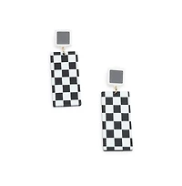 Sohi Checkered Drop Earrings