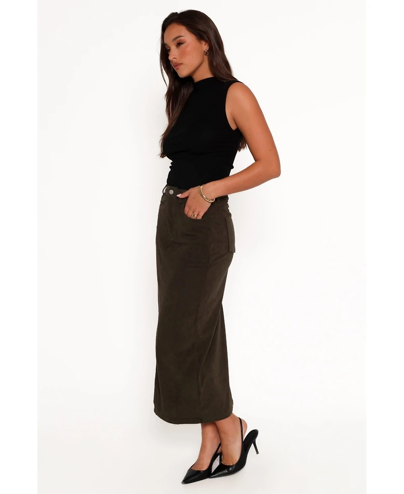 Petal and Pup Women's Myra Corduroy Midi Skirt