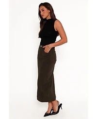 Petal and Pup Women's Myra Corduroy Midi Skirt