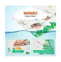 Slickblue Baby Play Mat Kids Crawling Soft Activity Floor Playmat 2 Side