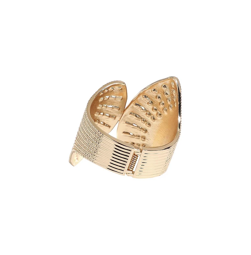 Sohi Crystal Fan Cuff Bracelet