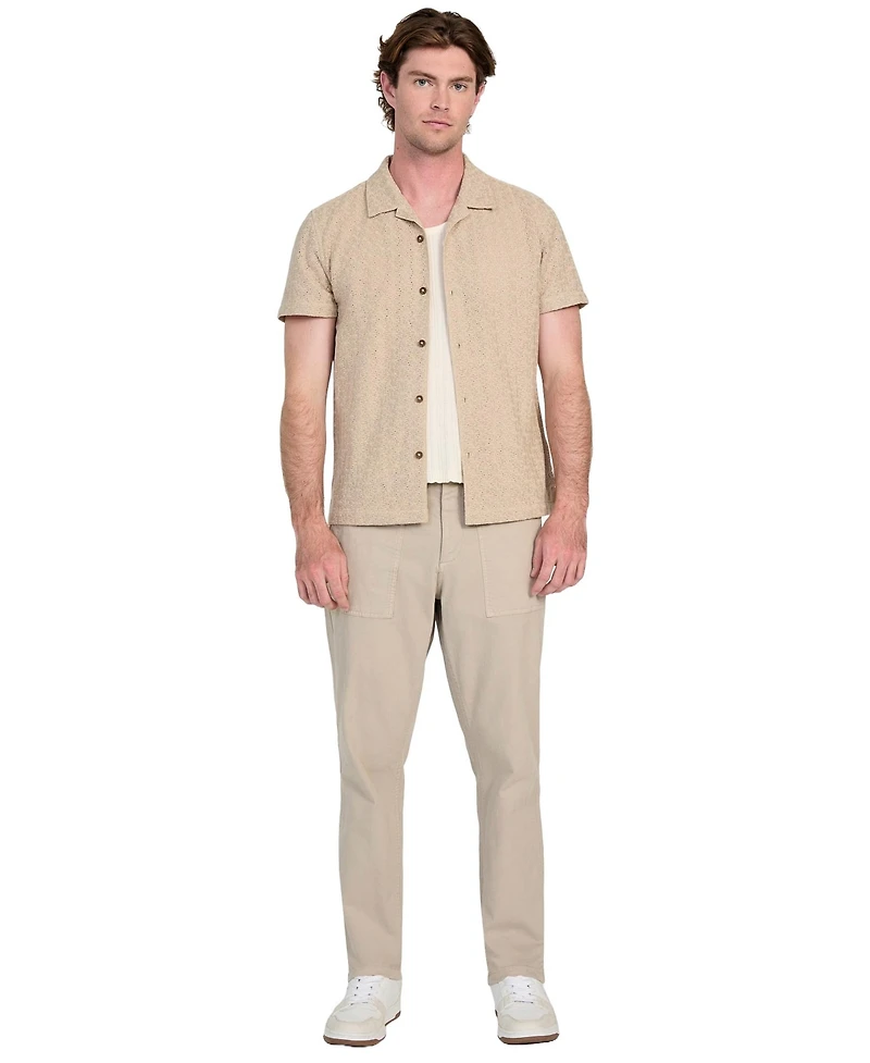 Guess Men's Wesley Crochet Resort Shirt