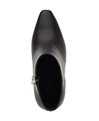 Nine West Women's Reraye Flared Block Heel Ankle Booties