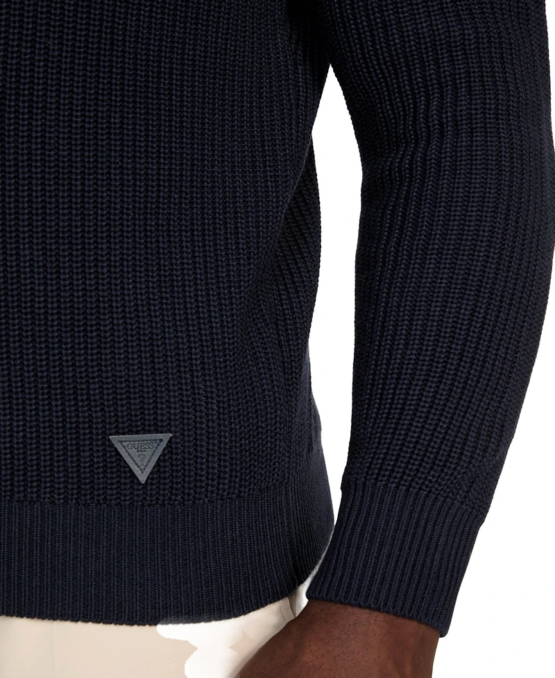 Guess Men's Headley Half Zip Mock Sweater