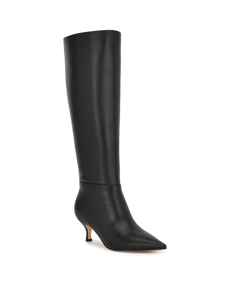 Nine West Women's Somas Tall Kitten Heel Boots