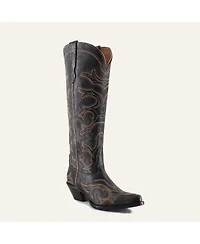 Olivia Leather Cowgirl Boots - Stylish Western Footwear & Comfort By Buck Brana