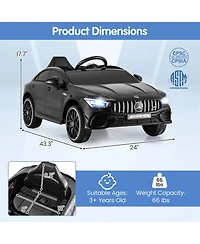 Mecale 12V Kids Ride on Car Mercedes-Benz Amg Cla 45 with Remote