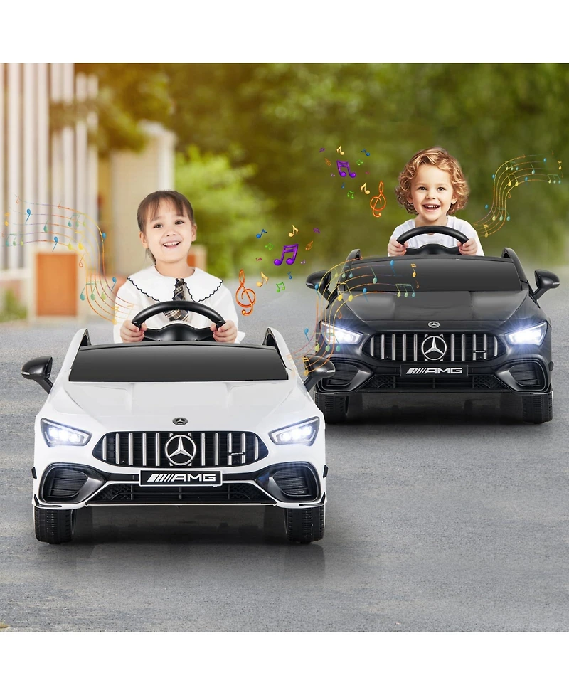 Mecale 12V Kids Ride on Car Mercedes-Benz Amg Cla 45 with Remote