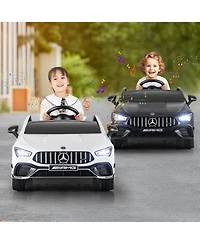 Mecale 12V Kids Ride on Car Mercedes-Benz Amg Cla 45 with Remote