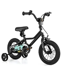 12-18 Inch Kids Bike Adjustable for 3-8 Years Old with Low-Step Frame