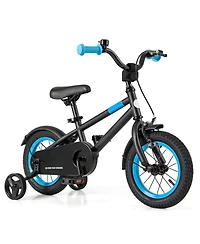 Kids Bike with Adjustable Handlebar Saddle Blue