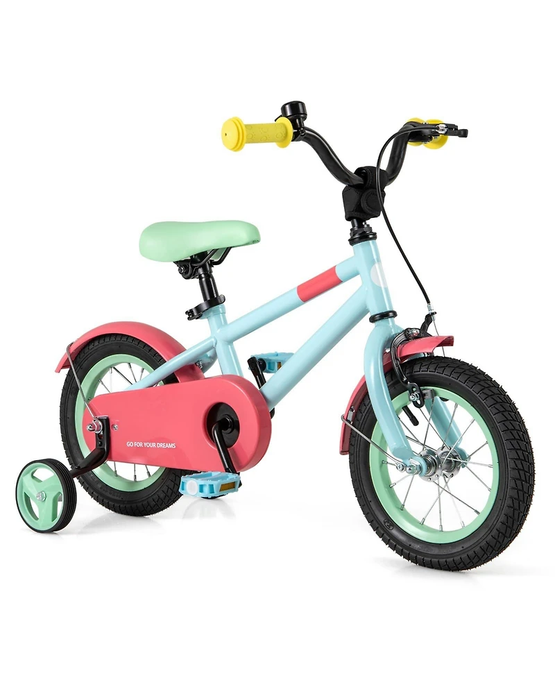 Kids Bike with Adjustable Handlebar and Saddle Blue